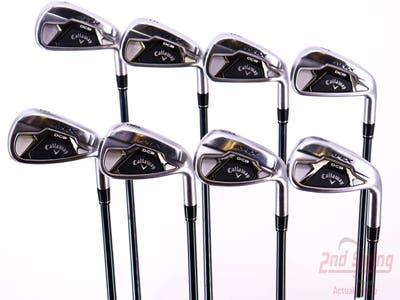 Callaway Apex DCB 21 Iron Set 4-PW AW UST Mamiya Recoil 65 Dart Graphite Senior Right Handed 38.0in
