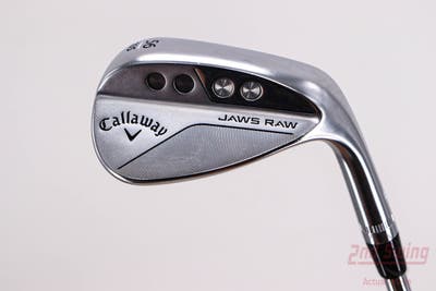 Callaway Jaws Raw Chrome Wedge Sand SW 56° 10 Deg Bounce S Grind Dynamic Gold Spinner TI Steel Wedge Flex Right Handed 35.0in