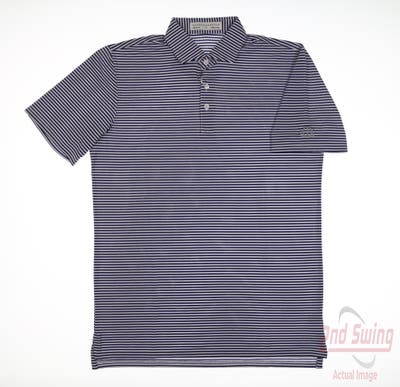New W/ Logo Mens Holderness and Bourne Polo Large L Navy Blue MSRP $90