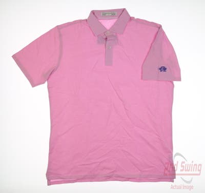 New W/ Logo Mens Holderness and Bourne Polo X-Large XL Pink MSRP $90