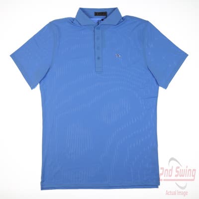 New W/ Logo Mens G-Fore Polo X-Large XL Blue MSRP $135