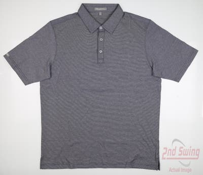 New Mens Straight Down Wilson Polo Large L Navy Blue MSRP $96
