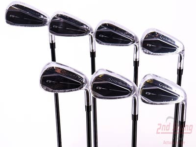 Mint TaylorMade Qi Iron Set 5-PW AW Fujikura Ventus Blue TR 6 Graphite Regular Right Handed 38.25in