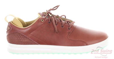 New Mens Golf Shoe Adidas Flopshot Spikeless Medium 11 Brown MSRP $150 GY8523
