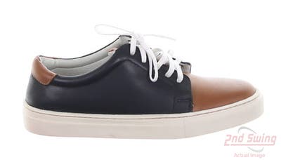 New Womens Golf Shoe Peter Millar Sneaker 6.5 Black/Brown MSRP $155 LF18F23