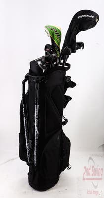 Complete Set of Men's Callaway Ping TaylorMade Odyssey Golf Clubs + Datrek Stand Bag - Right Hand Regular Flex Steel Shafts