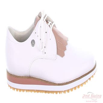 New Womens Golf Shoe Footjoy 2021 FJ Sport Retro Medium 8 White MSRP $130 92393