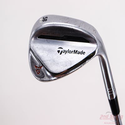 TaylorMade Milled Grind 2 Chrome Wedge Lob LW 58° 11 Deg Bounce FST KBS $-Taper Steel Wedge Flex Right Handed 35.0in