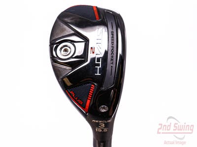 TaylorMade Stealth 2 Plus Rescue Hybrid 3 Hybrid 19.5° PX HZRDUS Smoke Black RDX 80 Graphite Stiff Right Handed 40.25in