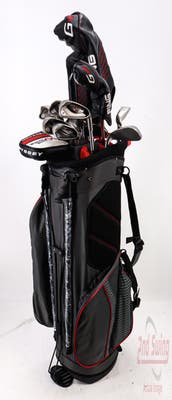 Complete Set of Men's Ping Titleist Odyssey Golf Clubs + Datrek Stand Bag - Right Hand Stiff Flex Steel Shafts