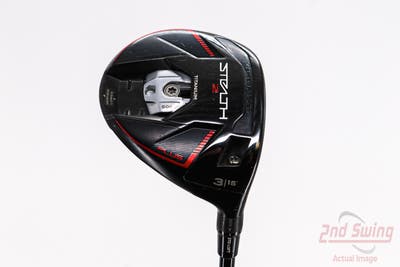 TaylorMade Stealth 2 Plus Fairway Wood 3 Wood 3W 15° PX HZRDUS Smoke Red RDX 75 Graphite Stiff Right Handed 42.5in