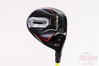 TaylorMade Stealth 2 Plus Fairway Wood 3 Wood 3W 15° UST Mamiya ProForce V2 7 Graphite Stiff Right Handed 43.25in