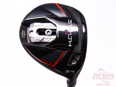 TaylorMade Stealth 2 Plus Fairway Wood 3 Wood 3W 15° PX HZRDUS Smoke Black RDX 80 Graphite Stiff Right Handed 43.5in
