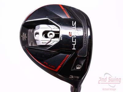 TaylorMade Stealth 2 Plus Fairway Wood 3 Wood 3W 15° PX HZRDUS Silver Gen4 60 Graphite Regular Right Handed 42.75in