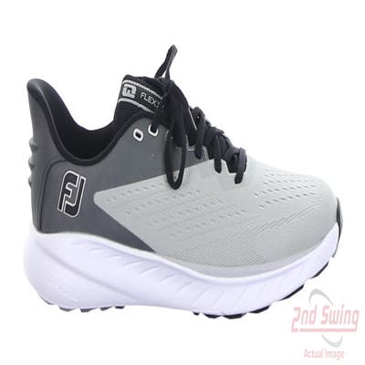 New Mens Golf Shoe Footjoy 2022 Flex XP Medium 10.5 Grey/White/Grey MSRP $145 56281