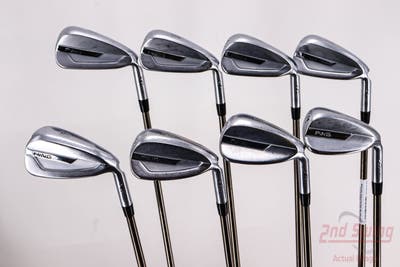 Ping G700 Iron Set 4-PW AW UST Mamiya Recoil 780 ES Graphite Regular Right Handed Red dot 38.25in