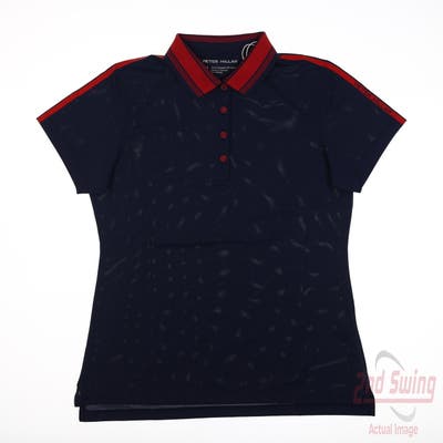 New Womens Peter Millar Polo Small S Navy Blue MSRP $106