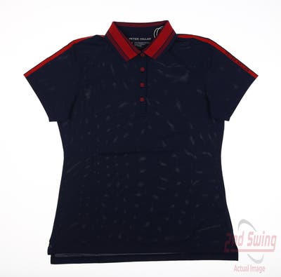 New Womens Peter Millar Polo Small S Navy Blue MSRP $106