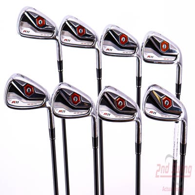 TaylorMade R11 Iron Set 4-PW AW TM Motore Graphite Stiff Right Handed 38.25in