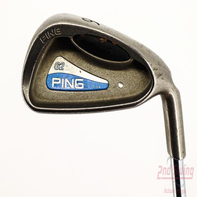 Ping G2 Single Iron 6 Iron Stock Steel Shaft Steel Regular Right Handed Silver Dot 37.5in