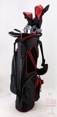 Complete Set of Men's TaylorMade Tourstage Hopkins Odyssey Golf Clubs + Datrek Stand Bag - Right Hand Stiff Flex Steel Shafts