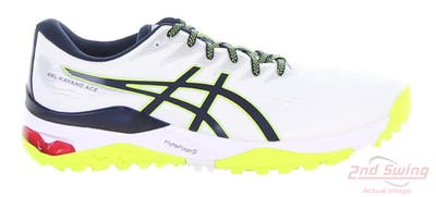 New Mens Golf Shoe Asics GEL Kayano Ace 9 White/Navy/Green MSRP $170 1111A209-100