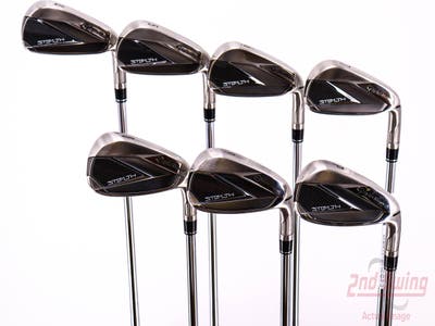 Mint TaylorMade Stealth Iron Set 4-PW FST KBS MAX 85 MT Steel Stiff Right Handed 38.5in