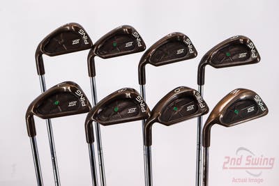 Ping ISI Beryllium Copper Iron Set 3-PW Ping Z-Z65 Steel Stiff Left Handed Green Dot 38.25in