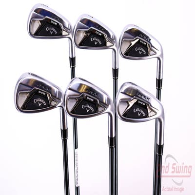 Callaway Apex DCB 21 Iron Set 6-PW AW UST Recoil Dart HB 65 IP Blue Graphite Senior Right Handed 37.25in