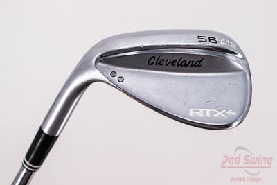 Cleveland RTX 4 Tour Satin Wedge Sand SW 56° 10 Deg Bounce Dynamic Gold Tour Issue S400 Steel Stiff Left Handed 35.5in