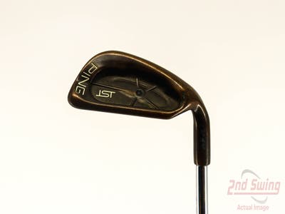 Ping ISI Nickel Single Iron Pitching Wedge PW Stock Steel Shaft Steel Stiff Right Handed Black Dot 35.75in