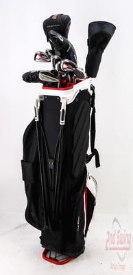 Complete Set of Men's TaylorMade & Odyssey Golf Clubs + Callaway Stand Bag - Right Hand Regular Flex Steel Shafts