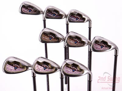 Callaway 2006 Big Bertha Iron Set 4-PW AW SW Stock Graphite Shaft Graphite Ladies Right Handed 37.0in