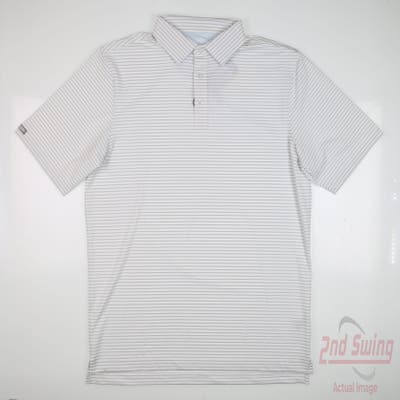 New Mens Straight Down Southampton Polo X-Large XL Gray MSRP $96