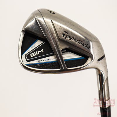 TaylorMade SIM MAX Single Iron Pitching Wedge PW FST KBS MAX 85 Steel Regular Right Handed 36.25in