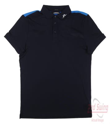 New Mens J. Lindeberg Jeff Polo X-Large XL Navy Blue MSRP $90