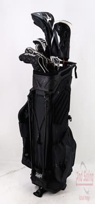 Complete Set of Men's Ping Tour Edge Callaway Cleveland TaylorMade Golf Clubs + Callaway Stand Bag - Right Hand Regular Flex Steel Shafts