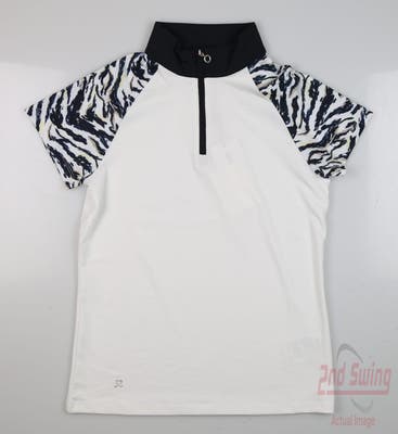 New Womens Daily Sports Polo Small S White MSRP $118