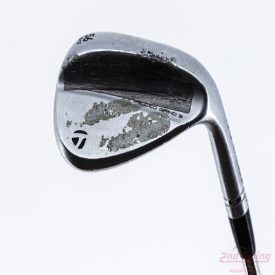 TaylorMade Milled Grind 3 Raw Chrome Wedge Sand SW 56° 12 Deg Bounce SB True Temper Dynamic Gold Tour Issue S400 Steel Stiff Right Handed 35.25in