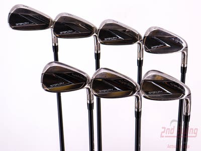 TaylorMade Stealth Iron Set 5-PW AW Fujikura AXIOM 75 Graphite Regular Right Handed 38.5in