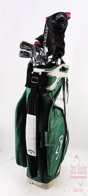 Complete Set of Men's Cobra Mizuno Cleveland Odyssey Golf Clubs + Callaway Cart Bag - Right Hand Stiff Flex Steel Shafts