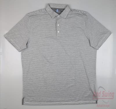 New Mens Johnnie-O Seymour Polo X-Large XL Gray MSRP $89
