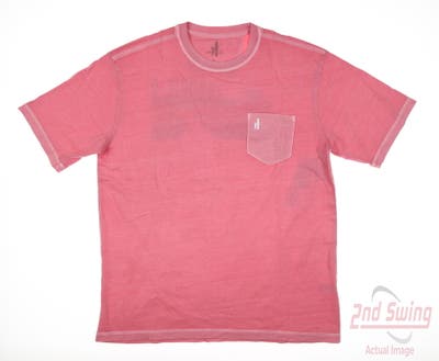 New Mens Johnnie-O Surf Shine T-Shirt Medium M Pink MSRP $52