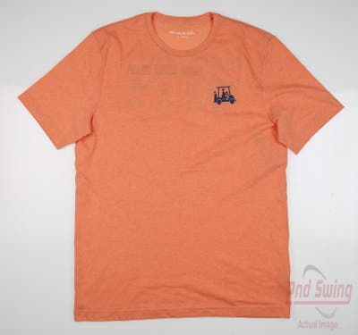New Mens Travis Mathew Falltee T-Shirt Large L Orange MSRP $50