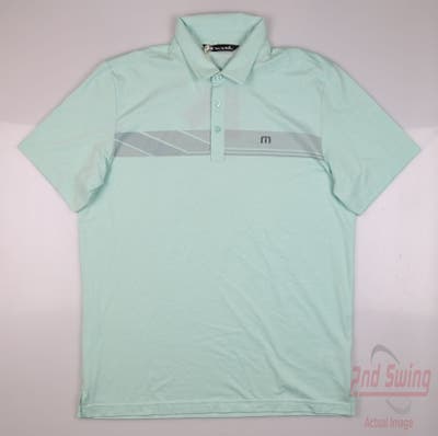 New Mens Travis Mathew Matter Of Opinion Polo Large L Green MSRP $90