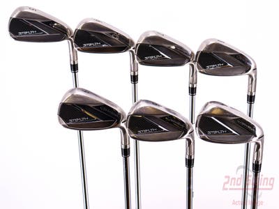 TaylorMade Stealth Iron Set 5-PW AW FST KBS MAX 85 MT Steel Regular Right Handed 38.5in