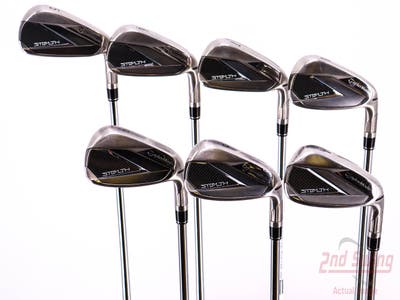 TaylorMade Stealth Iron Set 5-PW AW FST KBS MAX 85 MT Steel Stiff Right Handed 38.5in