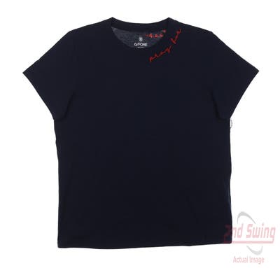 New Womens G-Fore T-Shirt Medium M Navy Blue MSRP $60