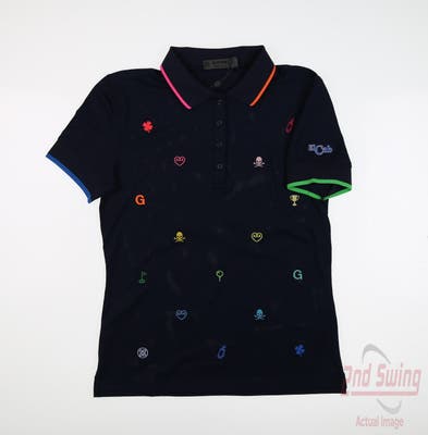 New W/ Logo Womens G-Fore Polo X-Small XS Multi MSRP $135