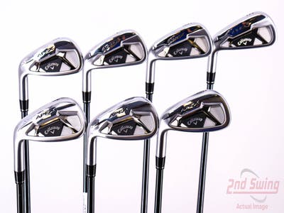 Mint Callaway Apex 21 Iron Set 5-PW AW UST Mamiya Recoil 75 Dart Graphite Senior Left Handed 38.0in